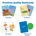 My First 100 Illustrated Flashcards: Alphabet, Numbers, My Body & Shapes - Explore The ABCs, Numbers, Anatomy, and Shapes, Fostering Early Literacy, numeracy, and Cognitive Development in Toddlers.