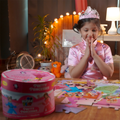 Pretty Princess Puzzle Box for Kids Age 3+ I Fun Toy with 50+ Jigsaw Puzzle Pieces + 1 Board Book