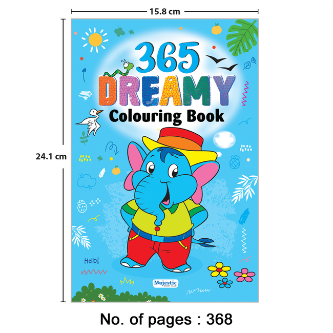 365 Dreamy Colouring Book for Kids | Jumbo Colouring Book for Children Ages 3-7 | Ideal for Little Artists & Group Activities