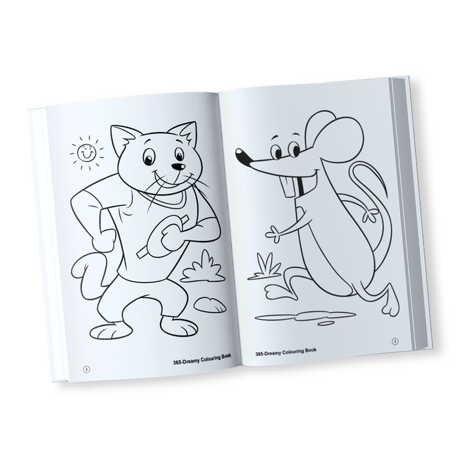 365 Dreamy Colouring Book for Kids | Jumbo Colouring Book for Children Ages 3-7 | Ideal for Little Artists & Group Activities