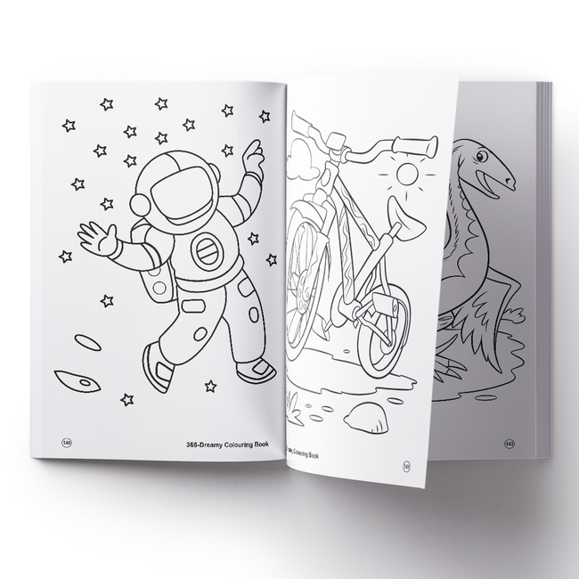 365 Dreamy Colouring Book for Kids | Jumbo Colouring Book for Children Ages 3-7 | Ideal for Little Artists & Group Activities