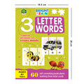 Bright Brain 3 Letter Words Puzzle - Learn to Spell 20 Three Letter Words 60 Pieces- Beautiful Colorful Pictures Age 4+ Gift Box