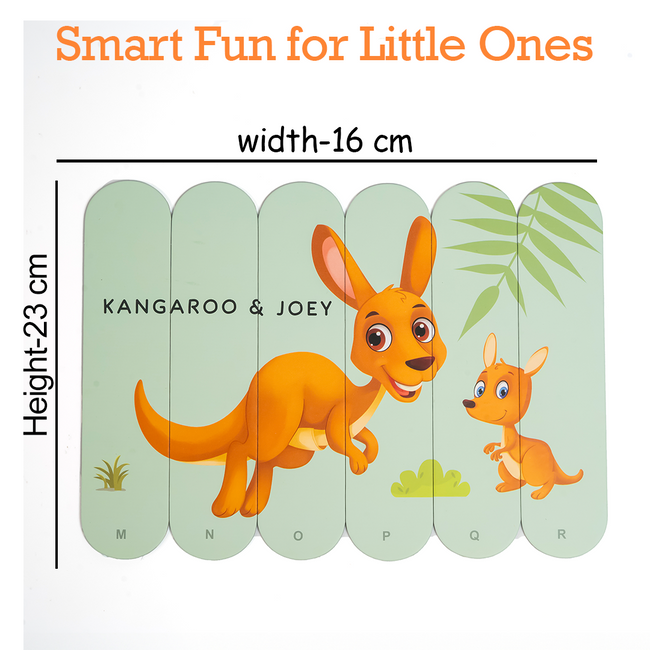 The Book Tree Play & Learn Stick Puzzle Set - 24 Dual-Sided Pieces for Kids - Explore Animal Families & Numbers - Ideal Educational Gift for Ages 3 and Up