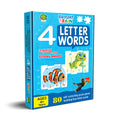 Bright Brain 4 Letter Words Puzzle - Learn to Spell 20 Four Letter Words 80 Pieces- Beautiful Colorful Pictures (Age 4+), Gift Box