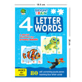 Bright Brain 4 Letter Words Puzzle - Learn to Spell 20 Four Letter Words 80 Pieces- Beautiful Colorful Pictures (Age 4+), Gift Box