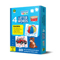 Bright Brain 4 Letter Words Puzzle - Learn to Spell 20 Four Letter Words 80 Pieces- Beautiful Colorful Pictures (Age 4+), Gift Box