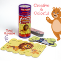 The Book Tree Play & Learn Stick Puzzle Set - 24 Dual-Sided Pieces for Kids - Explore Animal Families & Numbers - Ideal Educational Gift for Ages 3 and Up