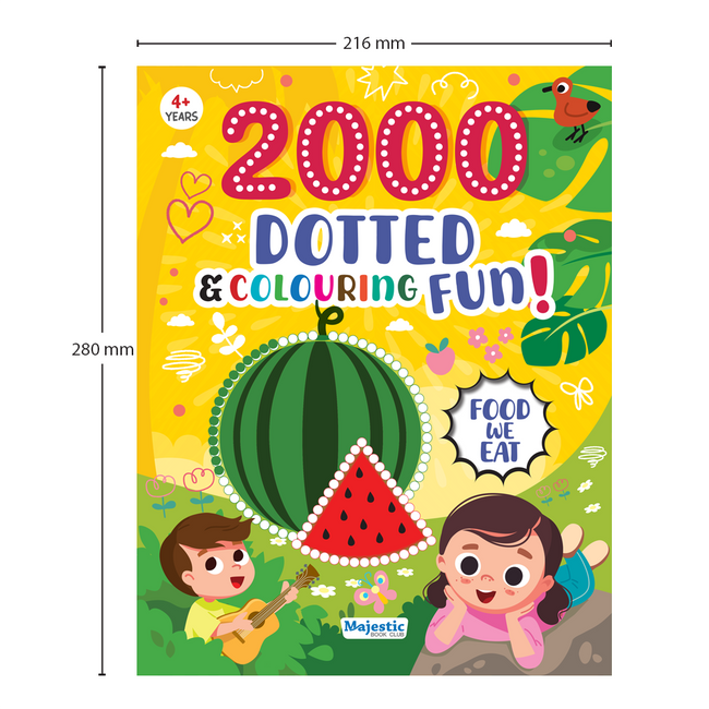 Dotted & Colouring Sticker Books Set of 4 for Kids | 8000+ Dot Stickers Book for Age 4+ | Early Learning Activity Books for Kids | Fun & Engaging Stickers Book for Kids & Children | Ideal for Gifting