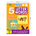 Bright Brain 5 Letter Words Puzzle - Learn to Spell 20 Four Letter Words 100 Pieces- Beautiful Colorful Pictures Age 4+ Gift Box