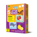 Bright Brain 5 Letter Words Puzzle - Learn to Spell 20 Four Letter Words 100 Pieces- Beautiful Colorful Pictures Age 4+ Gift Box