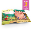 Phonics 3 letter words reading book, set of 4 books for early readers.
