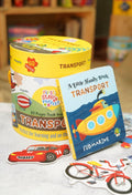 Transport Puzzle Box for Kids Age 2+ I Educational Toy with 60 Jigsaw Puzzle Pieces + 1 Board Book