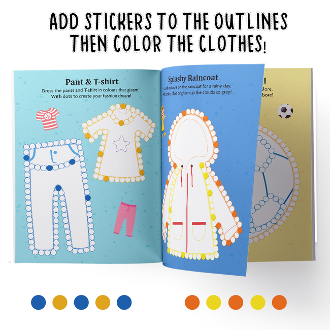 Dotted & Colouring Sticker Books Set of 4 for Kids | 8000+ Dot Stickers Book for Age 4+ | Early Learning Activity Books for Kids | Fun & Engaging Stickers Book for Kids & Children | Ideal for Gifting