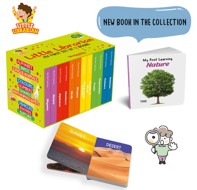 My First Learning Little Librarian- PART 1 (Set of 12 Board Books)