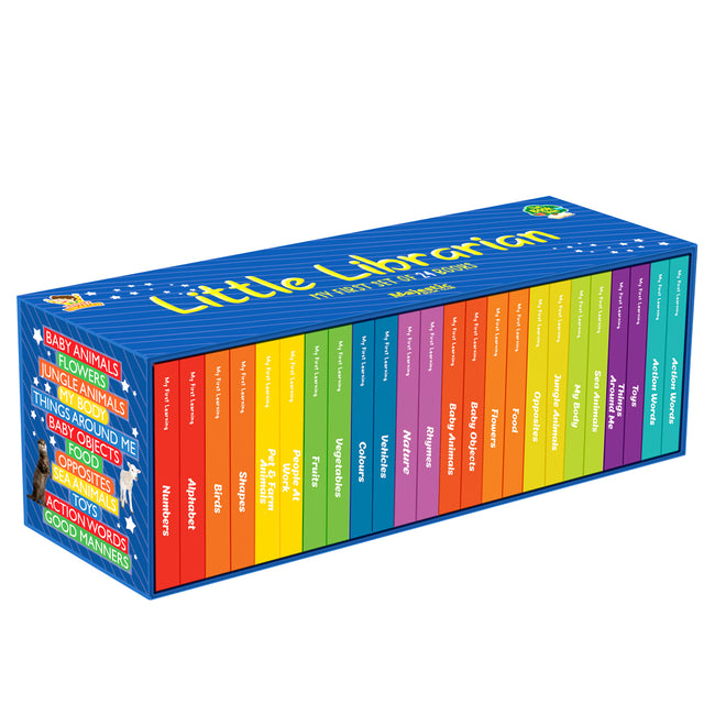 My First Learning Little Librarian: Boxset of 24 Best Board Books for Kids