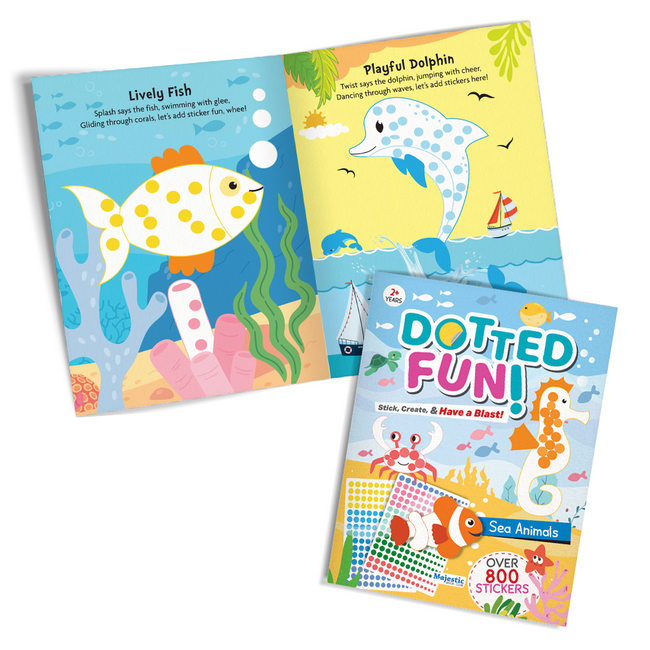 Dotted Sticker Books Set of 4 for Kids | 3200+ Dot Stickers Book for Age 2+ | Early Learning Activity Books for Kids | Fun & Engaging Stickers Book for Kids & Children