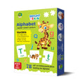 Bright Brain Capital and Small Letter Alphabet Puzzle - 78 Piece Jigsaw Puzzle for Preschoolers, Educational Toy for Learning ABCs and Letters, Gifts for Kids Ages 3 to 6