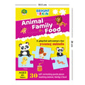 Bright Brain Animals Family Food Puzzle - 20+ Piece Jigsaw Puzzle for Preschoolers, Educational Toy for Learning Animals Family Food, Gifts for Kids Ages 3 to 6