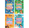 400+ Brain Boosting Activity Book for 6+ Years Old Kids | Set of 4 book - 400+ activities with Maths Games, Brain Teasers, Puzzle & Logical Reasoning, Crosswords & Word Games