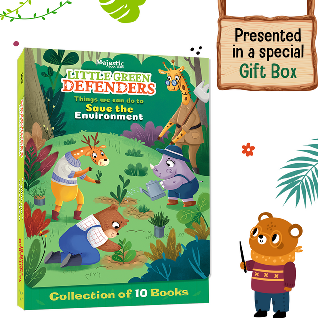 Little Green Defenders (Illustrated) - Collection of 10 Books | Educational Story Books for Children by Majestic Book Club