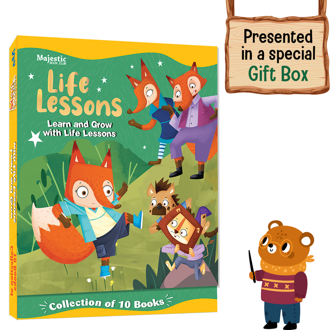 Life Lessons Book Set for Kids Ages 4+ | Set of 10 Storybooks (16 Pages in Each Title) | Teaches Good Habits, Kindness, Honesty & More | Illustrated Moral Story Books for Children