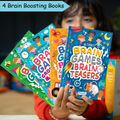 400+ Brain Boosting Activity Book for 6+ Years Old Kids | Set of 4 book - 400+ activities with Maths Games, Brain Teasers, Puzzle & Logical Reasoning, Crosswords & Word Games
