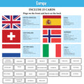 My First 100 Illustrated Flashcards: Continents - Explore continents, countries, flags, capitals, currencies, languages, and cultural facts.