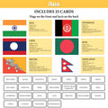 My First 100 Illustrated Flashcards: Continents - Explore continents, countries, flags, capitals, currencies, languages, and cultural facts.