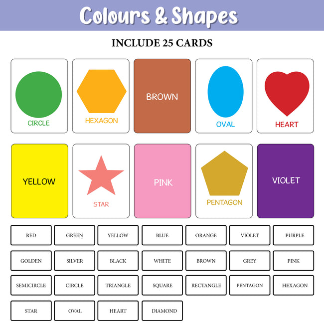 My First 100 Illustrated Flashcards: Alphabet, Numbers, My Body & Shapes - Explore The ABCs, Numbers, Anatomy, and Shapes, Fostering Early Literacy, numeracy, and Cognitive Development in Toddlers.