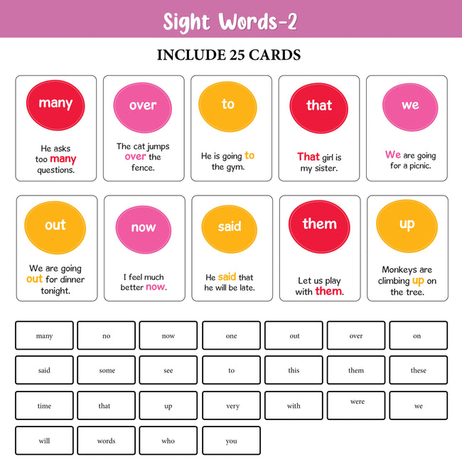 My First 100 Illustrated Flashcards: Sight & Action Words - Immerse young learners in a world of essential sight words and action words, fostering literacy skills and vocabulary development through engaging action and recognition.