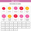 My First 100 Illustrated Flashcards: Sight & Action Words - Immerse young learners in a world of essential sight words and action words, fostering literacy skills and vocabulary development through engaging action and recognition.