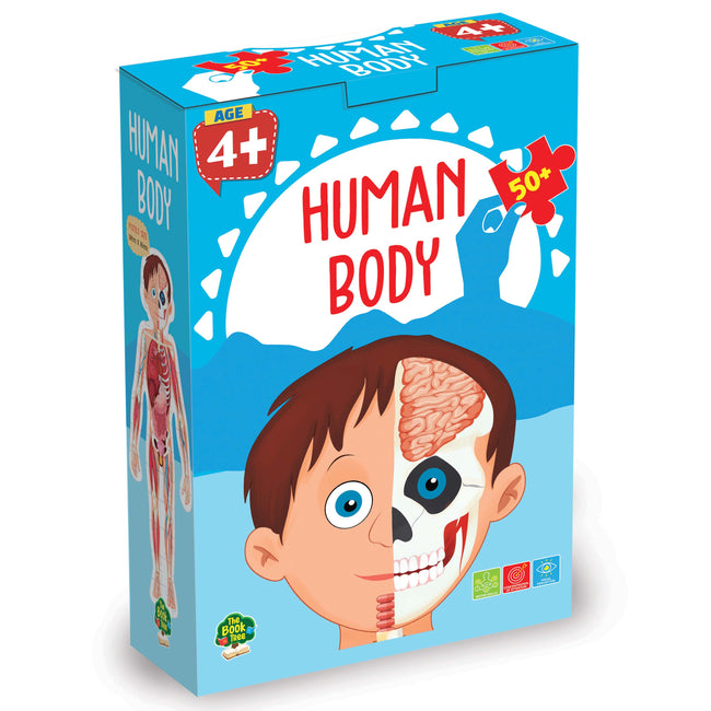 The Book Tree Human body Puzzle for Kids, 50+ Pieces, Detailed Illustrations, Learning Experience