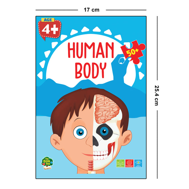 The Book Tree Human body Puzzle for Kids, 50+ Pieces, Detailed Illustrations, Learning Experience