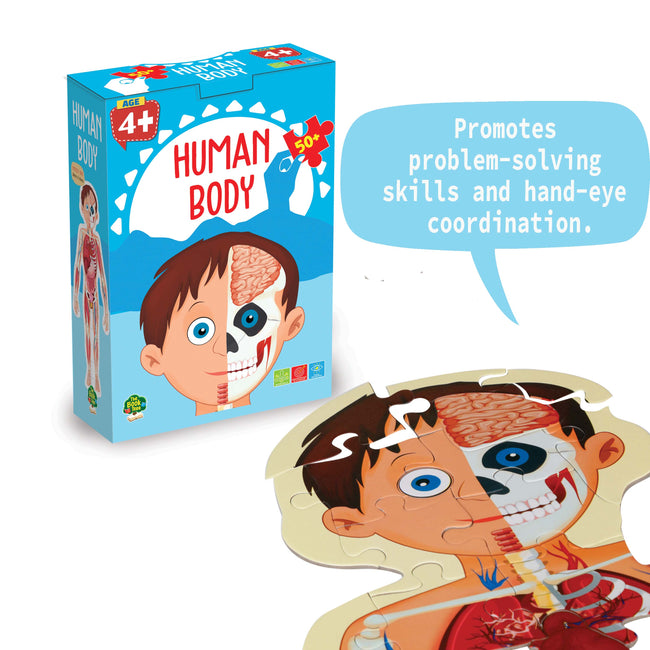 The Book Tree Human body Puzzle for Kids, 50+ Pieces, Detailed Illustrations, Learning Experience