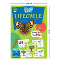 Bright Brain Lifecycle Puzzle - Explore & Understand Lifecycles with 40 Puzzle Pieces – Perfect for Kids Age 3+ - Gift Box by Majestic Book Club