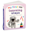 My first 100 Learning steps | Early Learning First Concepts Board Book for Kids Aged 2+ | Sturdy and Easy-to-Carry Picture Book for Toddlers
