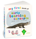 My First Book of Early Learning Concepts | Early Learning Board Book for Kids Ages 2+ | First Book of Alphabet, Numbers, Colours & Shapes