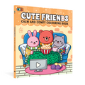 Cute Friends Calm and Comfy Colouring Book | 96 Pages