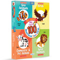 My First 100 Illustrated Flashcards: Animals - Explore The Animal Kingdom with Vibrant Illustrations, Fostering Early Learning and Curiosity in Toddlers.