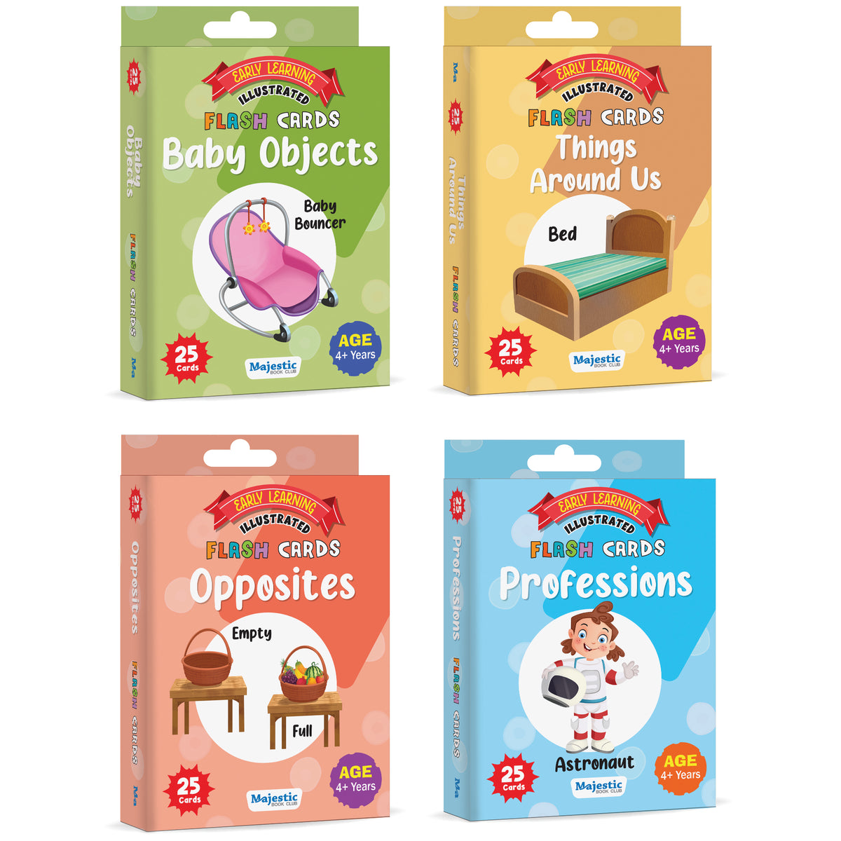 My First 100 Illustrated Flashcards: Professions, Opposites, Baby Obje