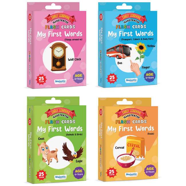 My First 100 Words: Illustrated Flashcards for Early Language Skills and Vocabulary Enrichment| Best for Gifting
