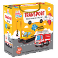 Transport Puzzle for Kids, 60 Puzzle Pieces & 25 Flashcards