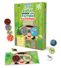 Jungle Animals Sorting Game, Bright Brain Safari Shadow & Pattern Matching Puzzle for Kids, Montessori Educational Toy