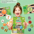 Jungle Animals Sorting Game, Bright Brain Safari Shadow & Pattern Matching Puzzle for Kids, Montessori Educational Toy
