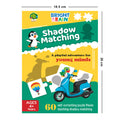 Bright Brain Shadow Matching 60 (30 Sets) Piece Jigsaw Puzzle for Preschoolers, Educational Toy for Learning Matching Pictures with It's Shadow, Gifts for Kids Ages 3 to 6