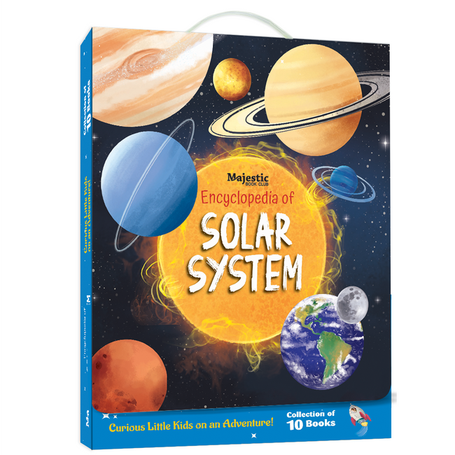 Encyclopedia of Solar System for Kids – 10 Book Set for Early Readers – Fun Space Adventure with Stunning Illustrations – Learn about Planets, Sun, Moon & More