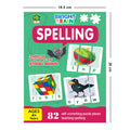 Bright Brain Spellings 82 Piece (20 Sets) Jigsaw Puzzle for Preschoolers, Educational Toy for Learning Space, Gifts for Kids Ages 3 to 6