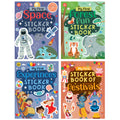 My First Sticker Books - Forest Fun, Space, Experiences and Festivals (Set of 4 Books) - Activity Books for Kids with Stickers - Age 3+