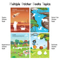 My First Sticker Books - Forest Fun, Space, Experiences and Festivals (Set of 4 Books) - Activity Books for Kids with Stickers - Age 3+