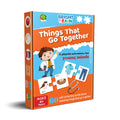 Bright Brain Things That Go Together 60 (30 Sets) Piece Jigsaw Puzzle for Preschoolers, Educational Toy for Learning Matching Pictures with It's Pair, Gifts for Kids Ages 3 to 6